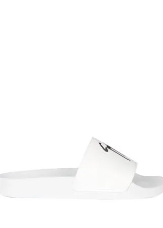 Giuseppe Zanotti шлепанцы Brett с логотипом