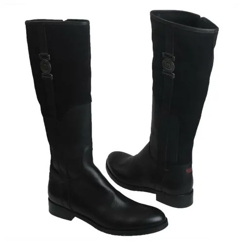 Женские кожаные сапоги Nessi Ne-46803 czarny 91+w