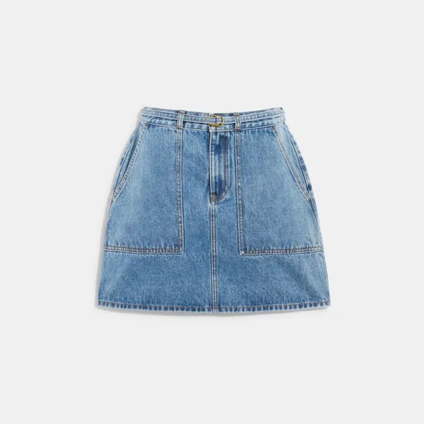 Юбка COACH Denim, синий
