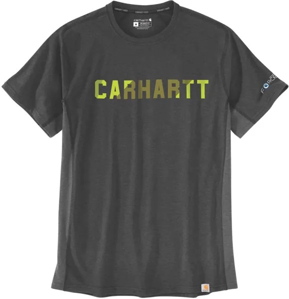 Футболка Carhartt Force Flex Block Logo, темно-серый