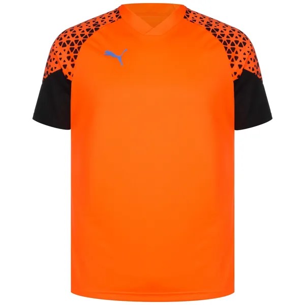 Рубашка Puma Trainingsshirt individualCUP Training, неоновый оранжевый/черный