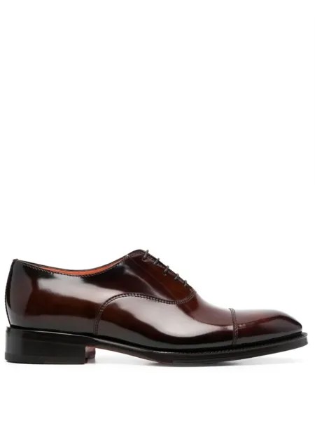 Santoni туфли оксфорды, коричневый