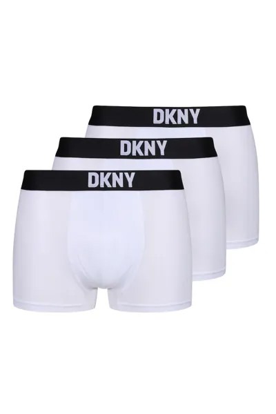 Боксеры с модалом, 3 пары Dkny, белый