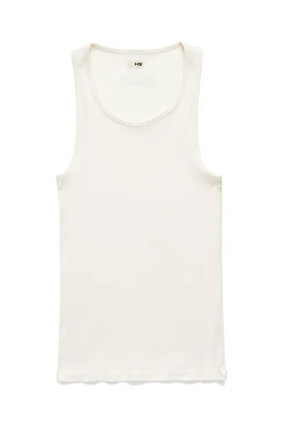 Майка H&M H2 Ribbed Tank, кремовый