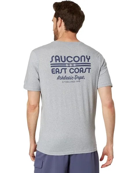 Футболка Saucony Rested T-Shirt, цвет Light Grey Heather 1