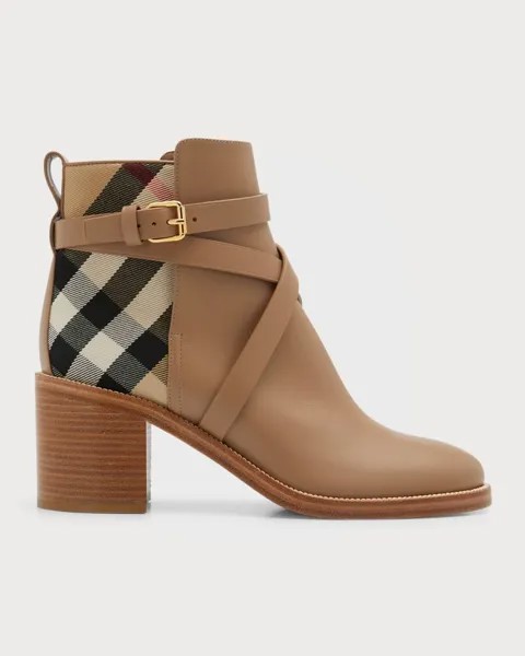 Ботинки до щиколотки в клетку Pryle Equestrian Burberry