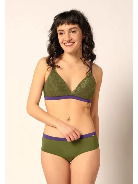 Бюстгальтер без косточек Skiny, хаки