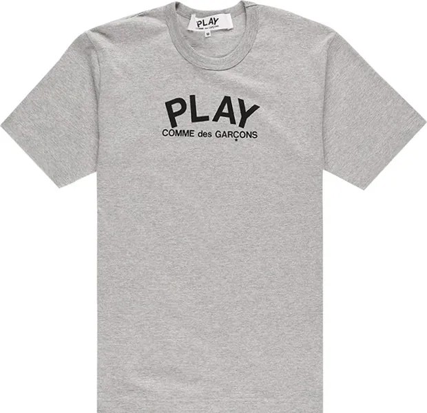 Футболка Comme des Garçons PLAY Back Logo Heart T-Shirt 'Grey', серый