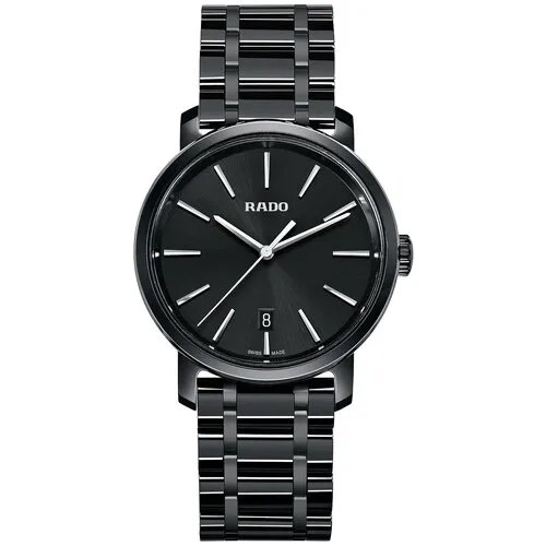 Наручные часы RADO мужские 219.0066.3.018 кварцевые, водонепроницаемые, черный