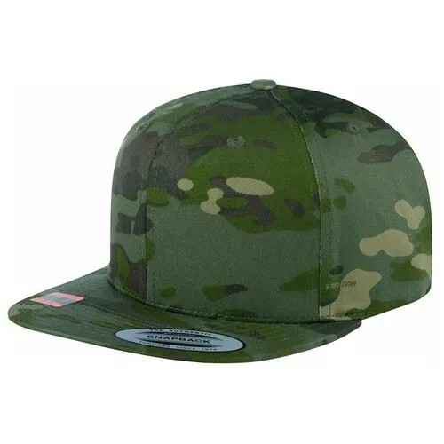 Бейсболка FLEXFIT арт. 6089MC (камуфляж / зеленый), размер ONE