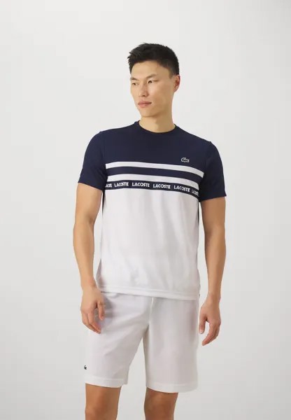 Спортивная футболка Tc T-Shirt Lacoste, цвет white/navy blue