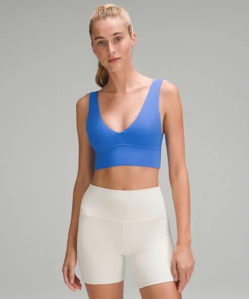 Бюстгальтер Align с V-образным вырезом Lululemon, синий