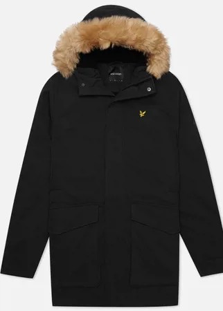 Мужская куртка парка Lyle & Scott Winter Weight Microfleece Lined, цвет чёрный, размер M