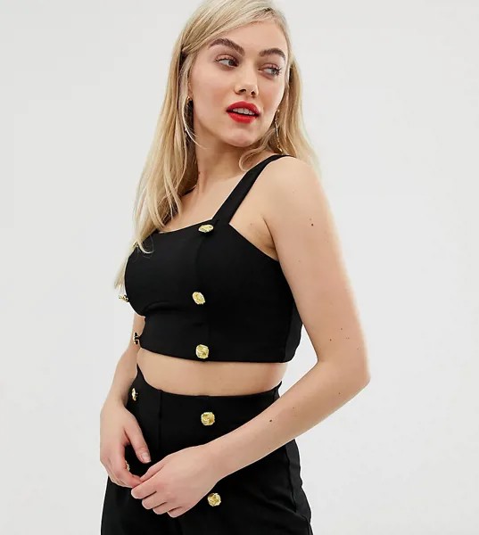 Черный бралетт River Island Petite