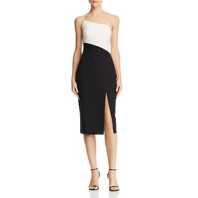 Коктейльное платье с цветными блоками на одно плечо Likely Womens Cassidy B/W 00 BHFO 5162