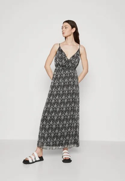 Длинное платье Vmsmilla Singlet Wrap Vero Moda, черный