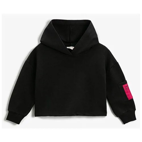 Свитшот KOTON GIRLS, 2SKG10078AK, цвет: BLACK, размер: 6-7