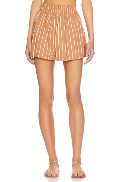 Шорты FAITHFULL THE BRAND Elva Shorts, цвет Adia Stripe Print Hazelnut