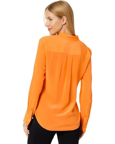 Блуза EQUIPMENT Slim Signature Blouse, цвет Apricot