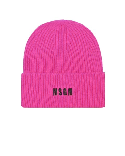 Базовая шапка цвета фуксии MSGM