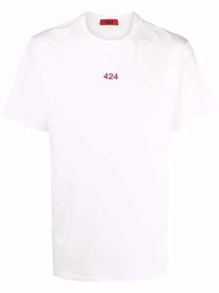424 футболка с вышитым логотипом