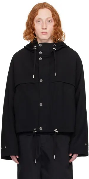Черная куртка на кулиске Ami Paris