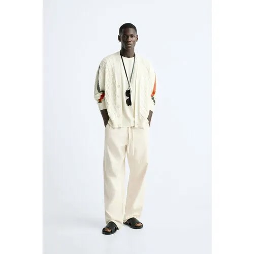 Кардиган Zara, размер L, бежевый