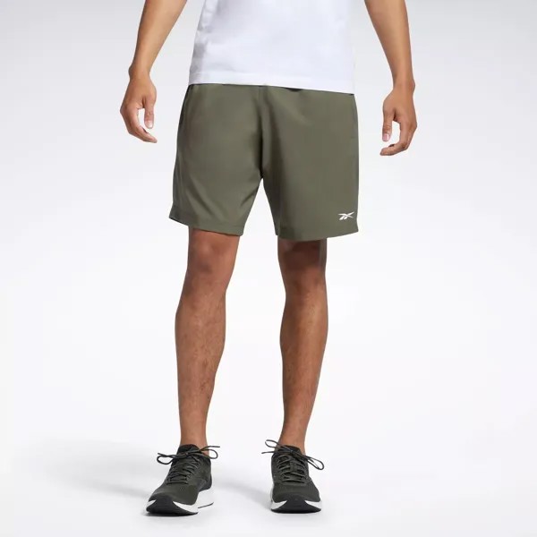 Готовые шорты для тренировок Reebok, цвет Army Green