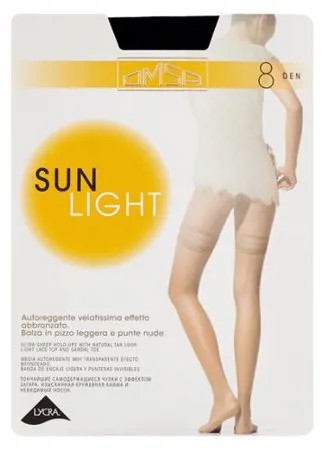 Чулки Omsa Sun Light Aut 8 den, размер 2-S, nero (черный)