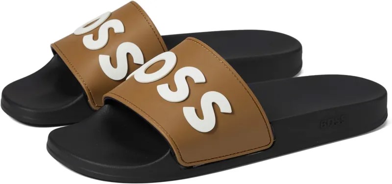 Сандалии BOSS Slide Sandals, цвет Iconic Camel/Black Storm