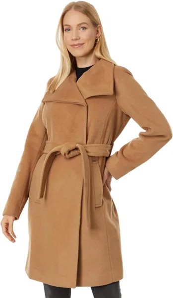 Пальто Belted Wool Wrap M125456QNR MICHAEL Michael Kors, цвет Camel