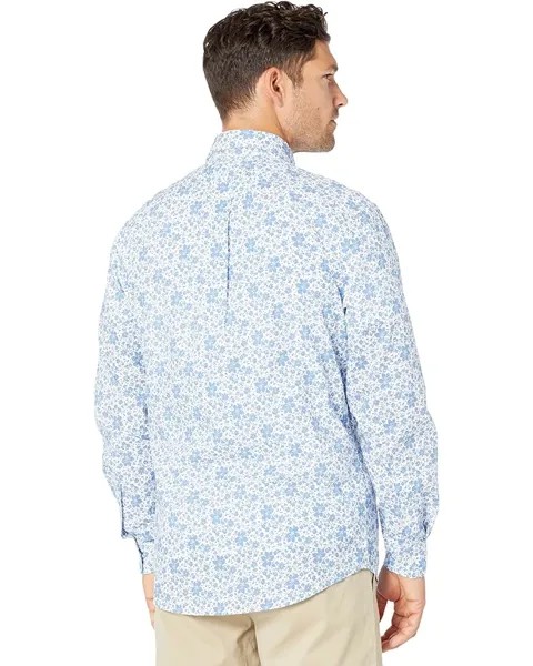 Рубашка U.S. POLO ASSN. Long Sleeve Floral Print Woven Shirt, цвет White Winter