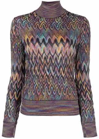 Missoni джемпер с узором зигзаг