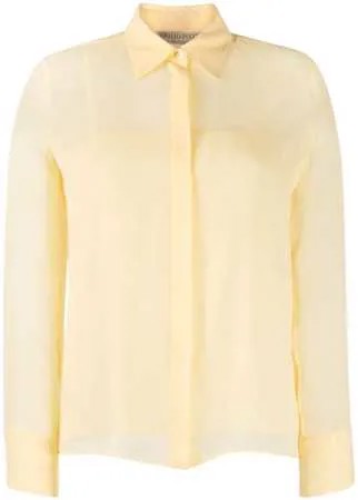 Emilio Pucci прозрачная рубашка из ткани жоржет