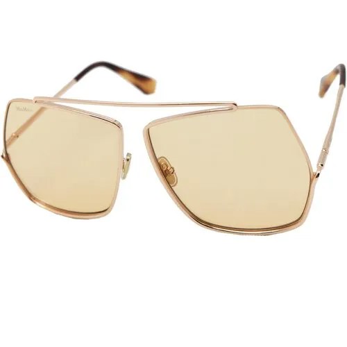 Солнцезащитные очки Max Mara MM0006, бежевый, золотой
