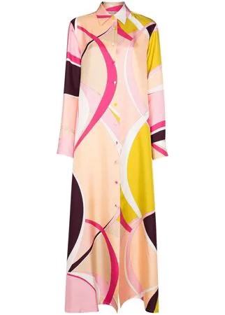 Emilio Pucci платье-рубашка с абстрактным принтом