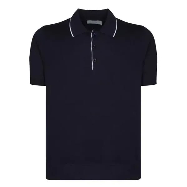 Футболка cotton polo shirt Canali, черный