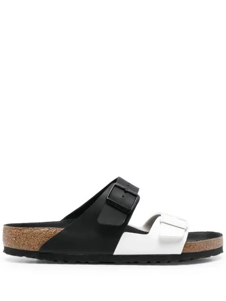 Birkenstock шлепанцы Arizona в стиле колор-блок, черный