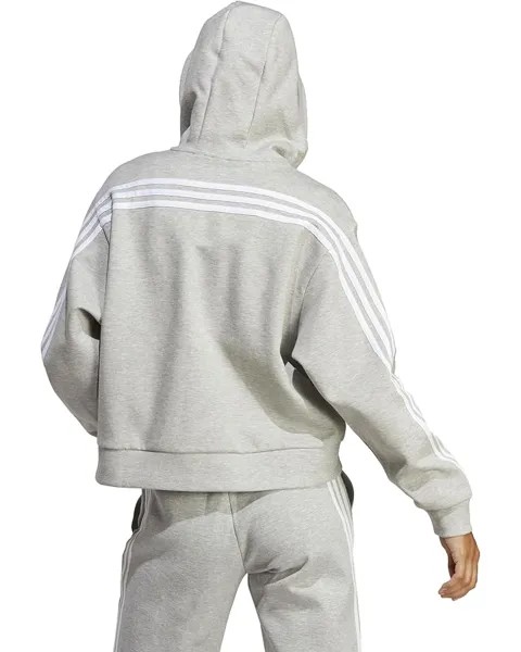 Худи Adidas Future Icons 3-Stripes Full Zip Hoodie, цвет Medium Grey Heather 1