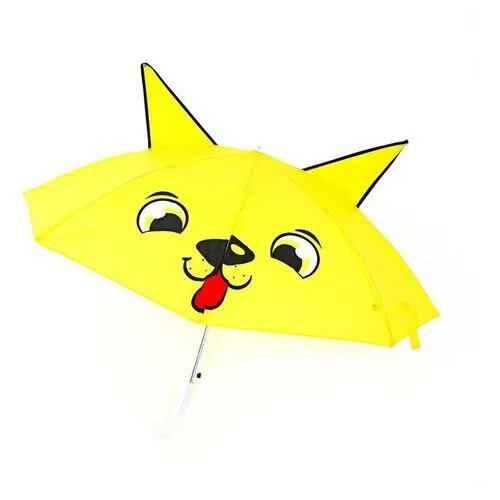 Зонт Funny toys, полуавтомат, желтый