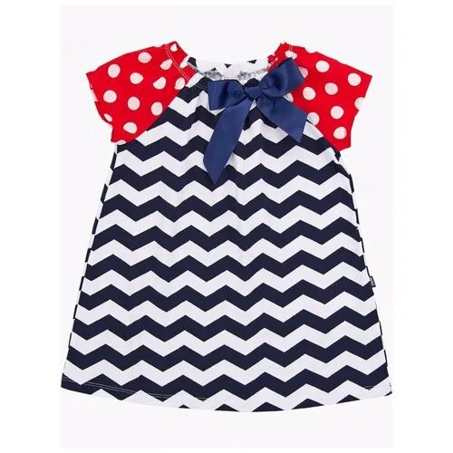 Платье Mini Maxi, модель 4077, цвет синий, размер 98