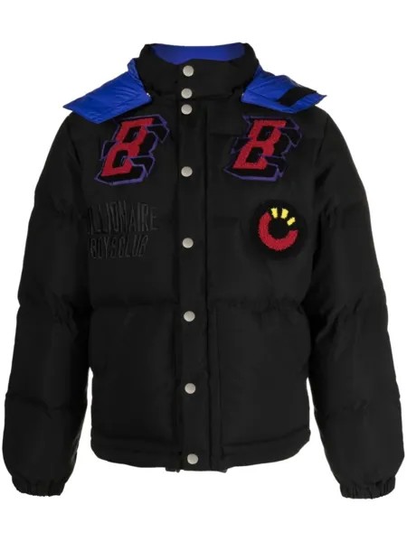 Billionaire Boys Club пуховик с нашивкой-логотипом, черный