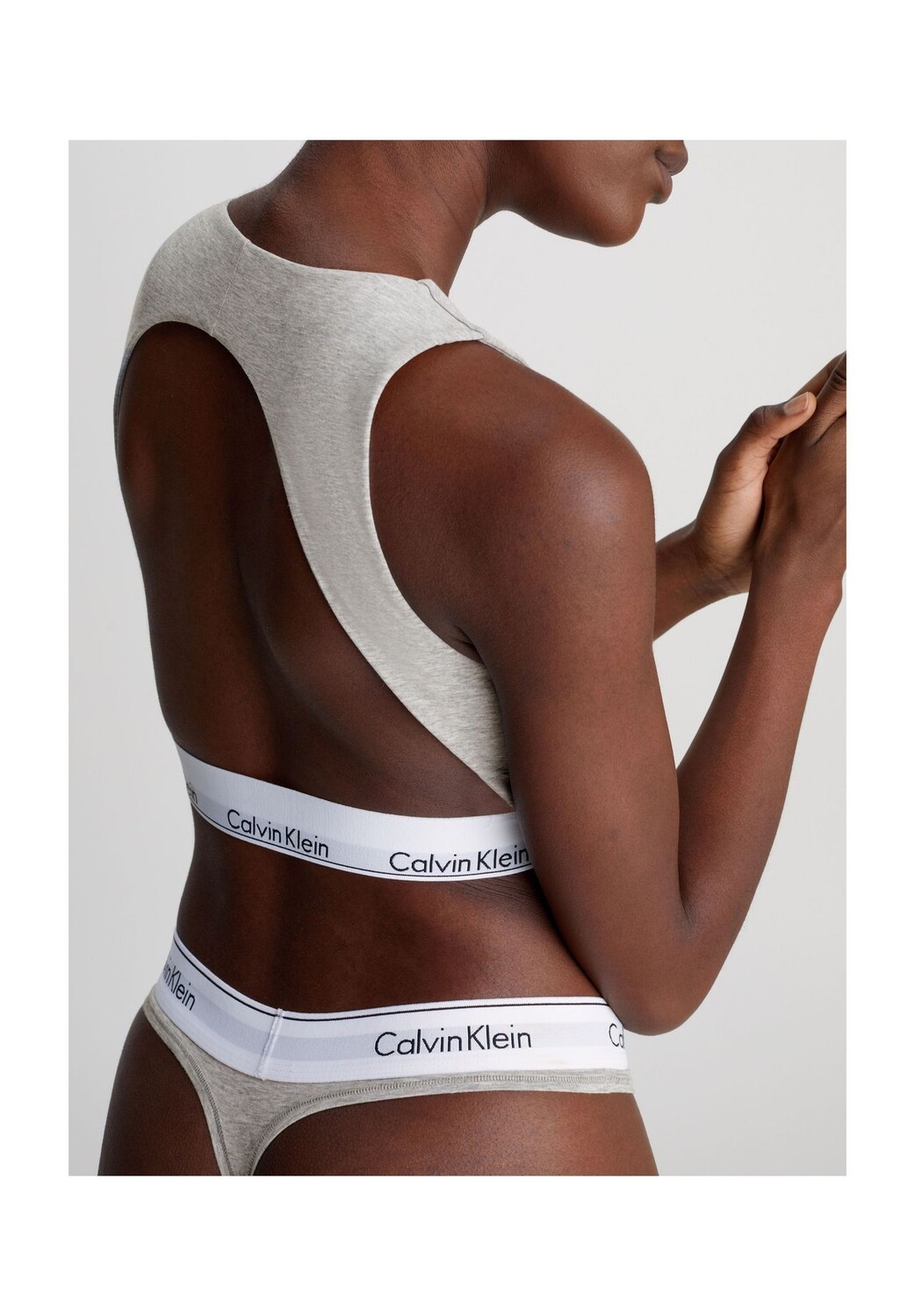 Бралетт, широкие бретели, женский Calvin Klein, серый