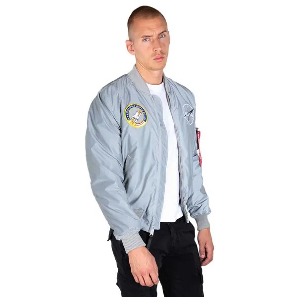 Куртка Alpha Industries MA-1 NASA Reflective, серебряный