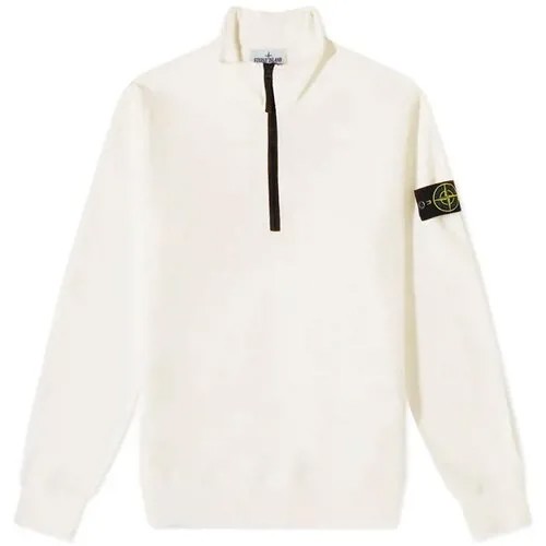 Кофта на замке Stone Island Brushed Cotton Fleece Half-Zip Light Pink, размер L