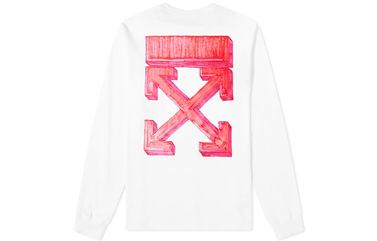 Футболка с длинным рукавом Marker Off-White, белый