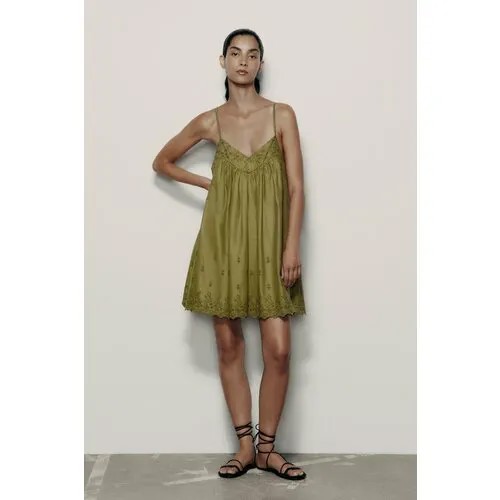 Сарафан Zara, размер XL, хаки