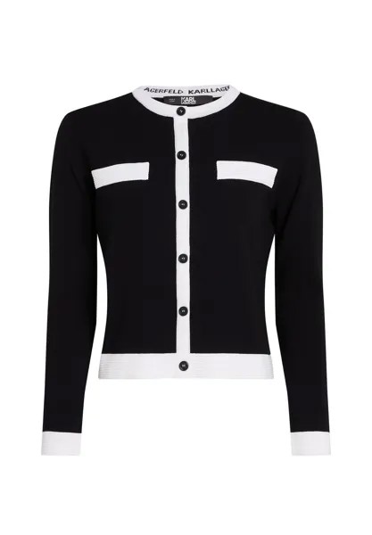 Кардиган LONG-SLEEVED CLASSIC KARL LAGERFELD, черный