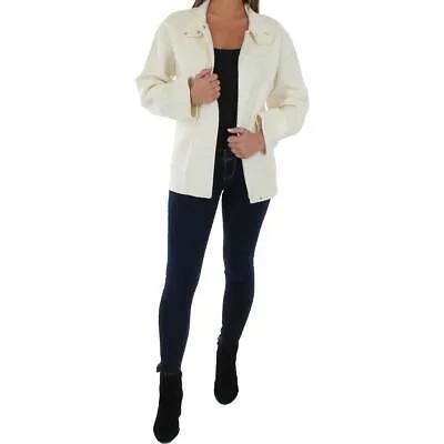 Theory Womens UTL Ivory Wool Short Warm Soft Shell Jacket Coat S BHFO 7655