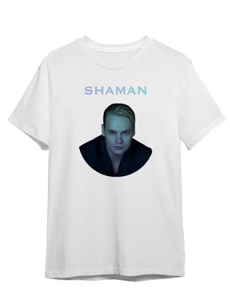 Футболка унисекс Каждому Своё Шаман/Shaman/Я русский MZSHM11 белая XS